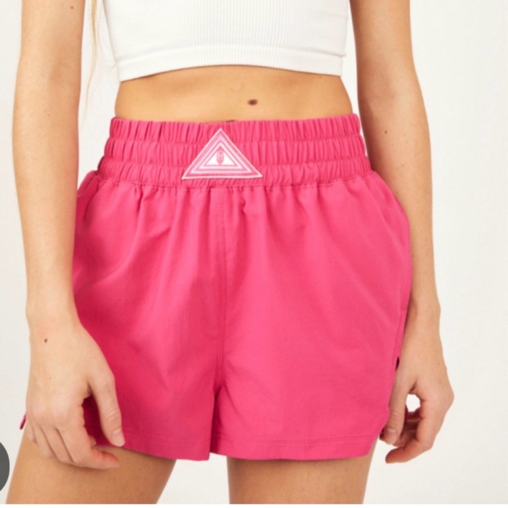 Free People Movement High Waist Pink Next Round Shorts - Picture 7 of 7